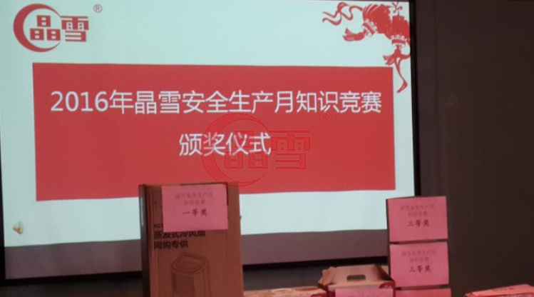 2016年安全生產月-“促進安全發(fā)展 ，共建平安晶雪”